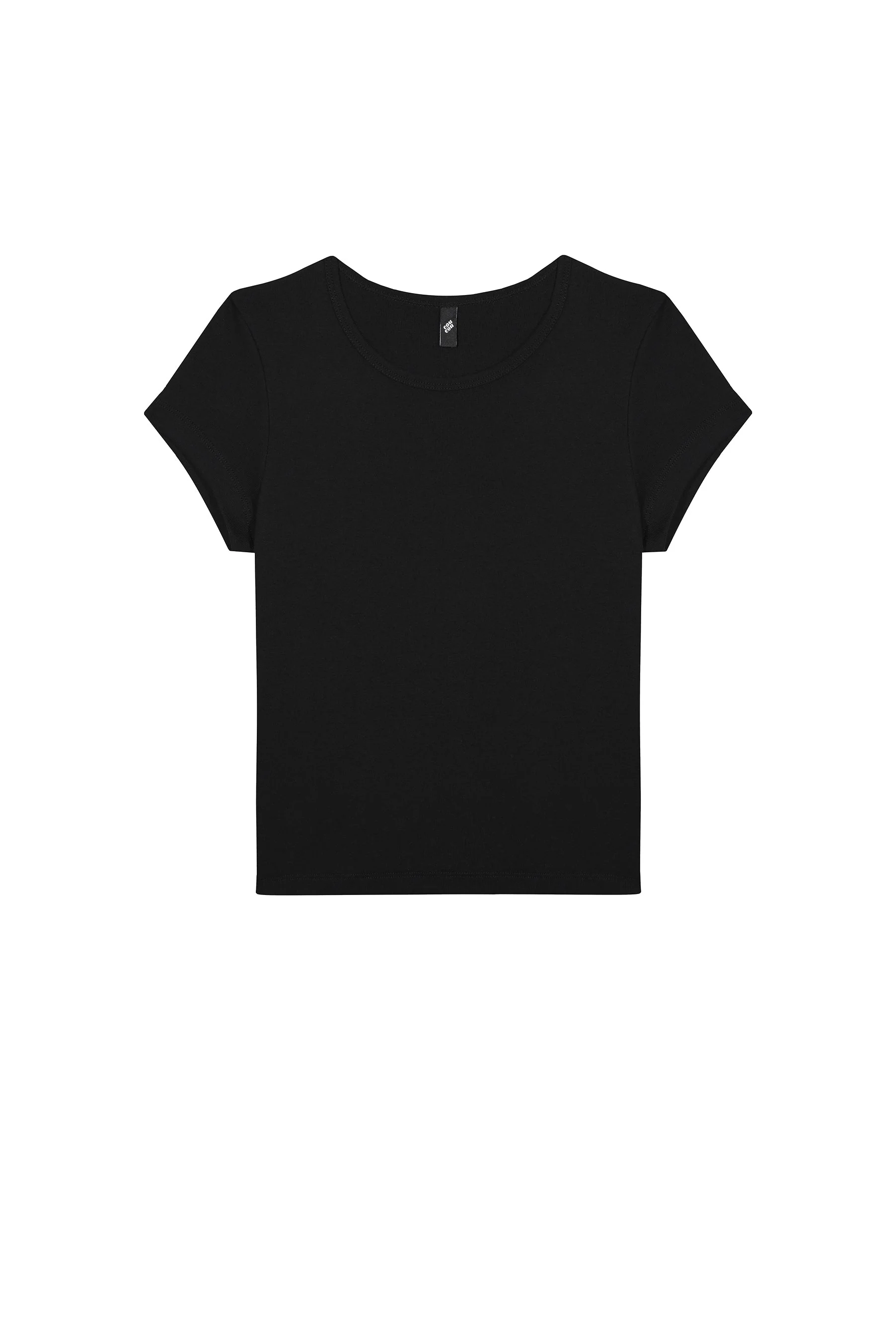 The Baby Tee: Cotton Jersey Black - Image 3