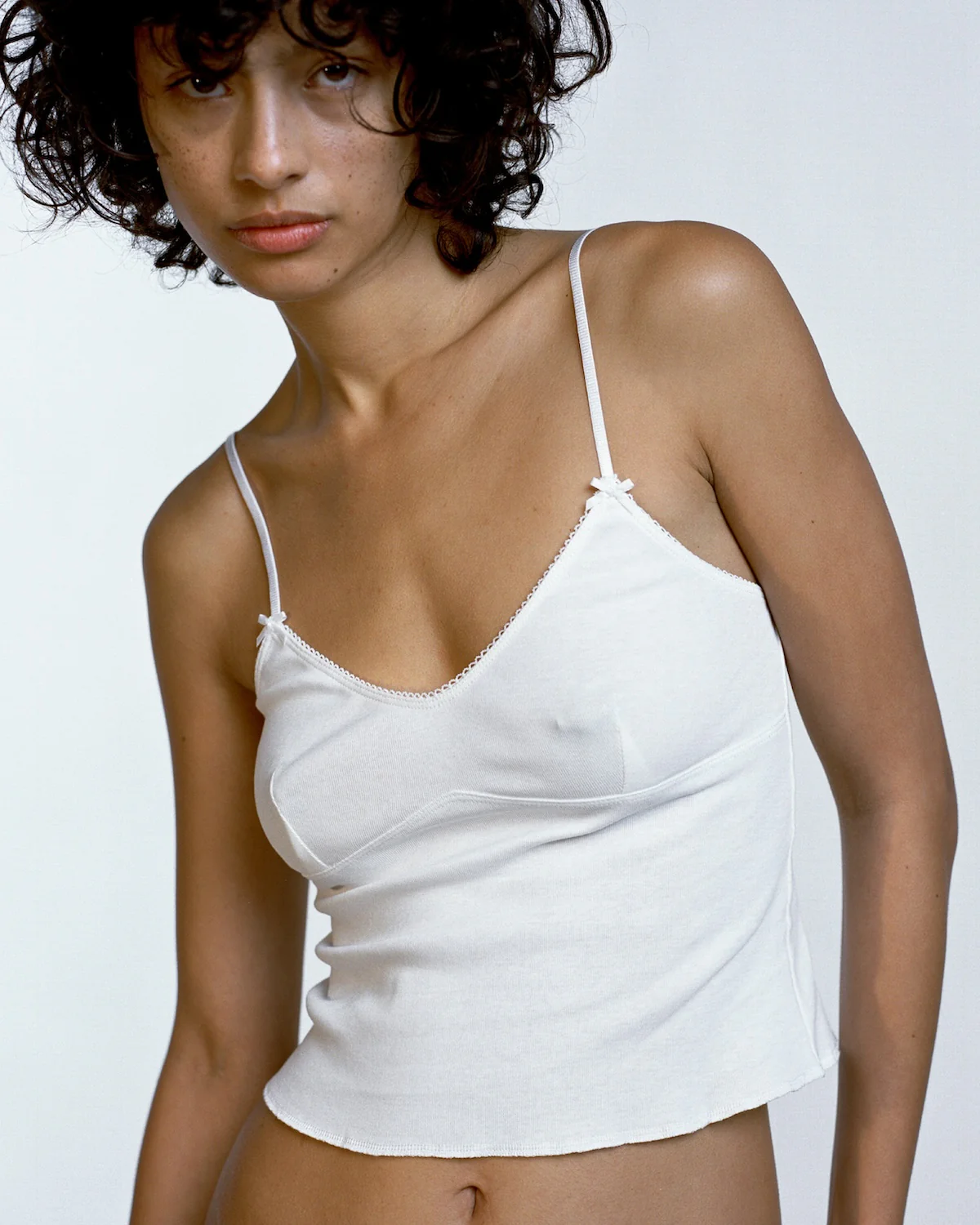 The Bralette Tank: Cotton Jersey White - Image 3