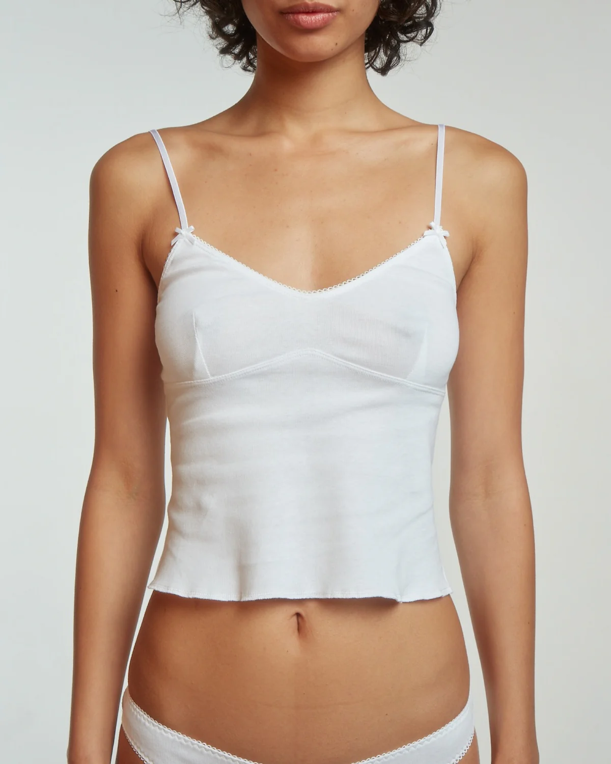 The Bralette Tank: Cotton Jersey White - Image 8