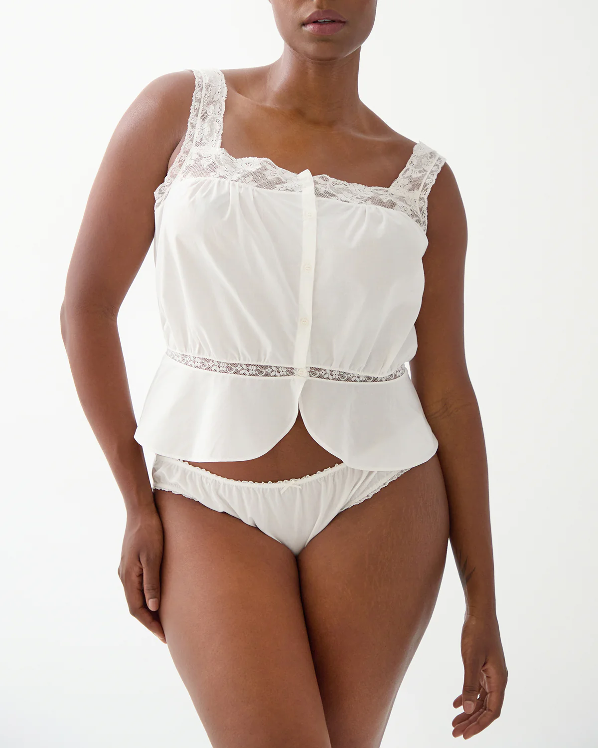 The Fleur Top: White Cotton Voile - Image 3
