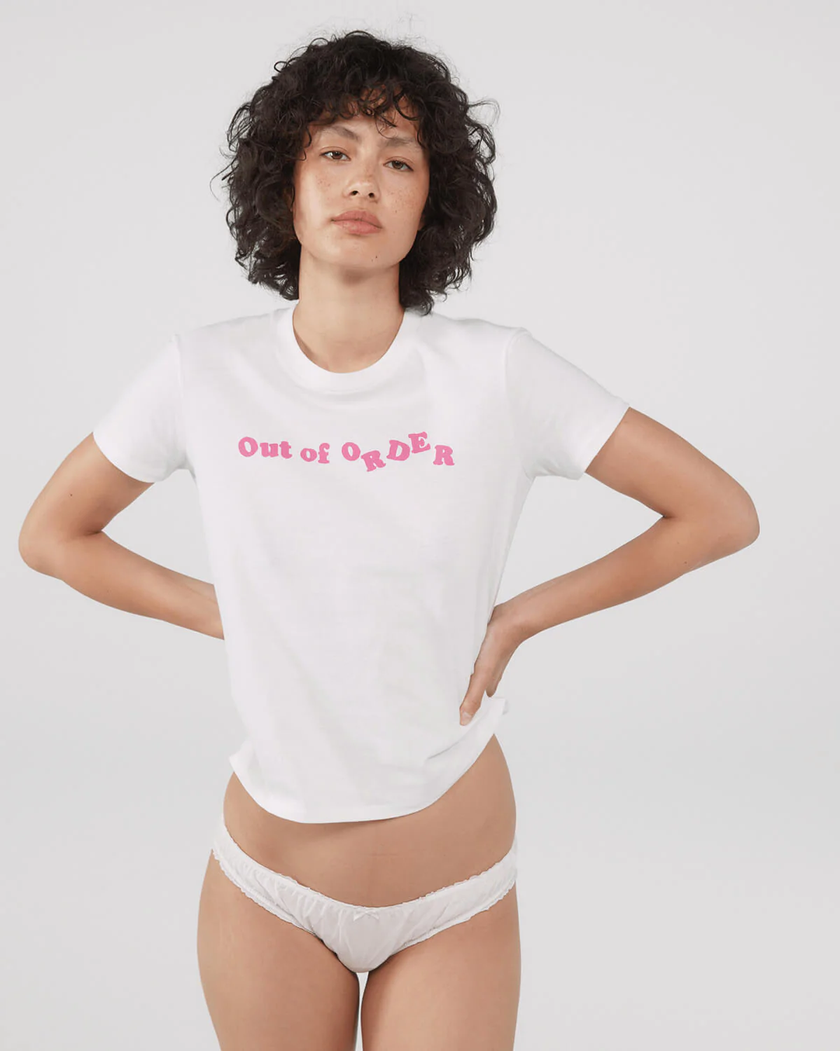 The Gurls Talk Tee: White Heritage Cotton - Image 3