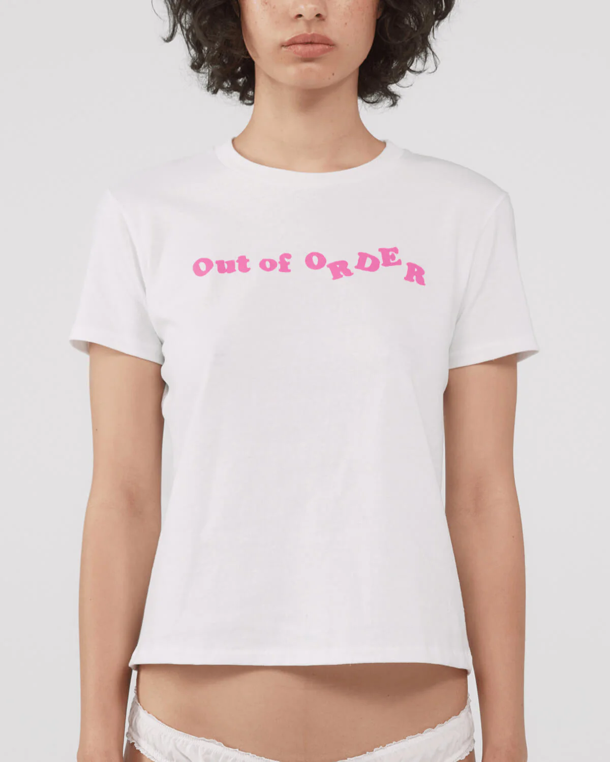 The Gurls Talk Tee: White Heritage Cotton - Image 5