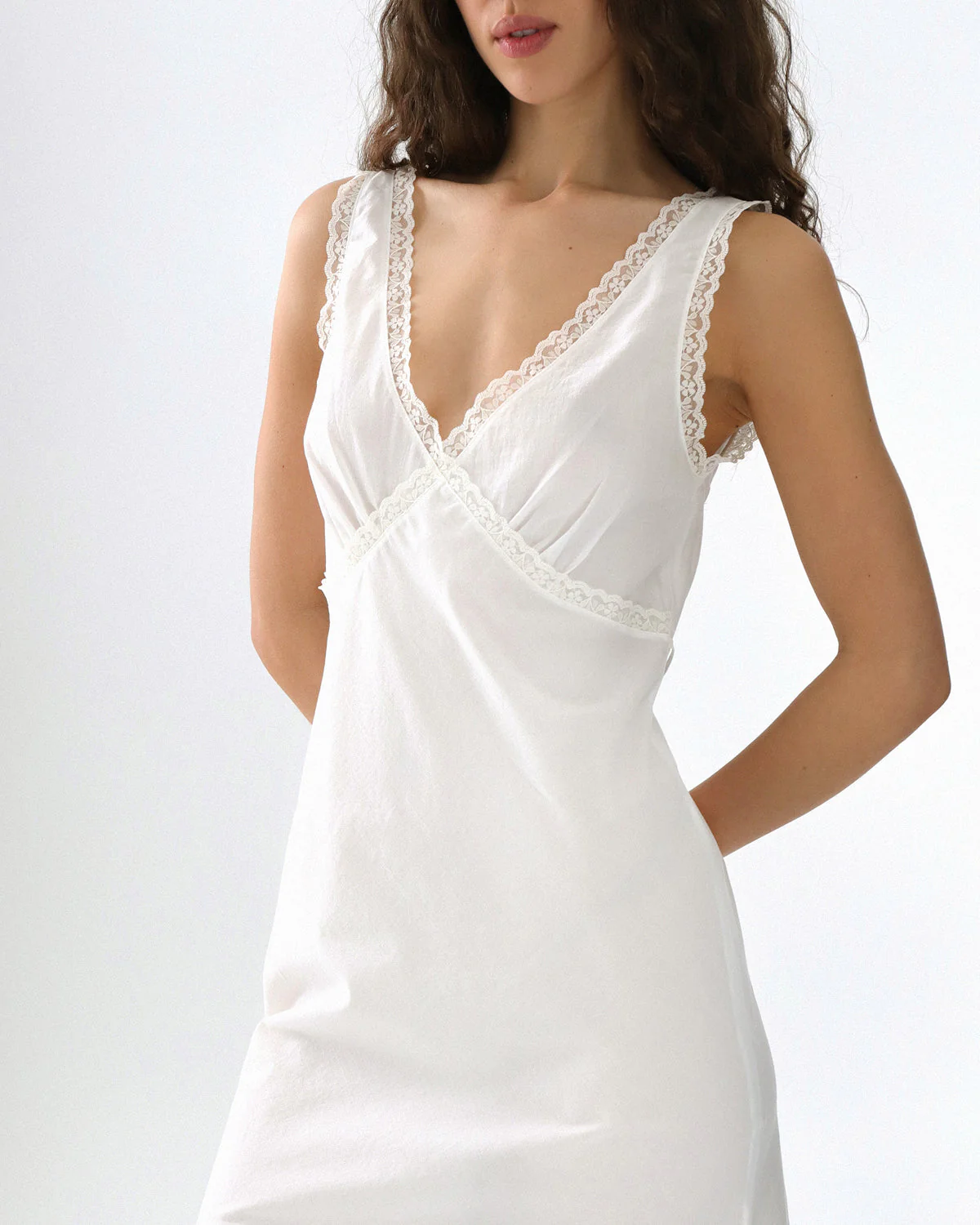 The Iris Slip: Cotton Voile White - Image 6