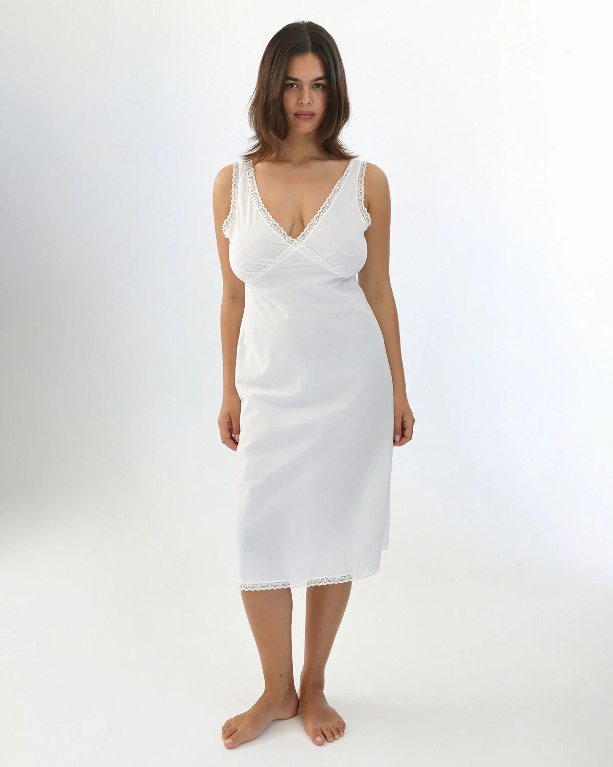 The Iris Slip: Cotton Voile White - Image 7