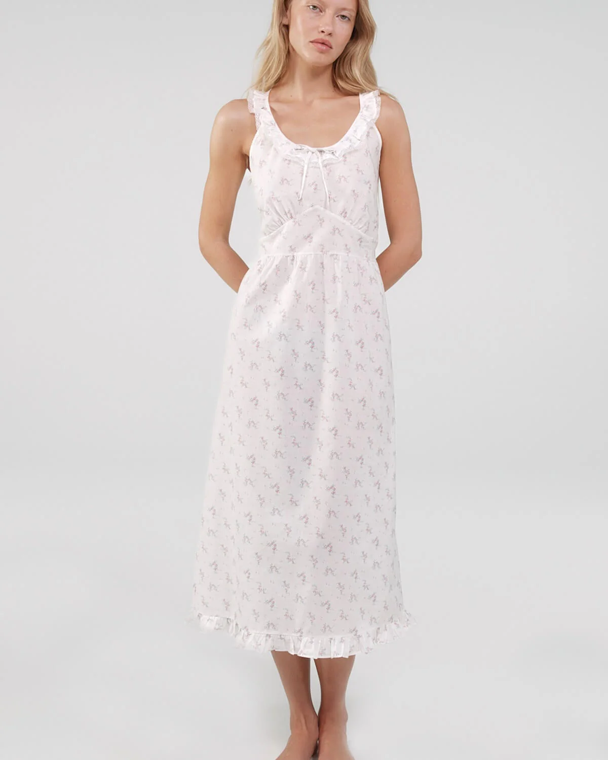 The Jardin Midi: French Blossom Cotton Voile - Image 3