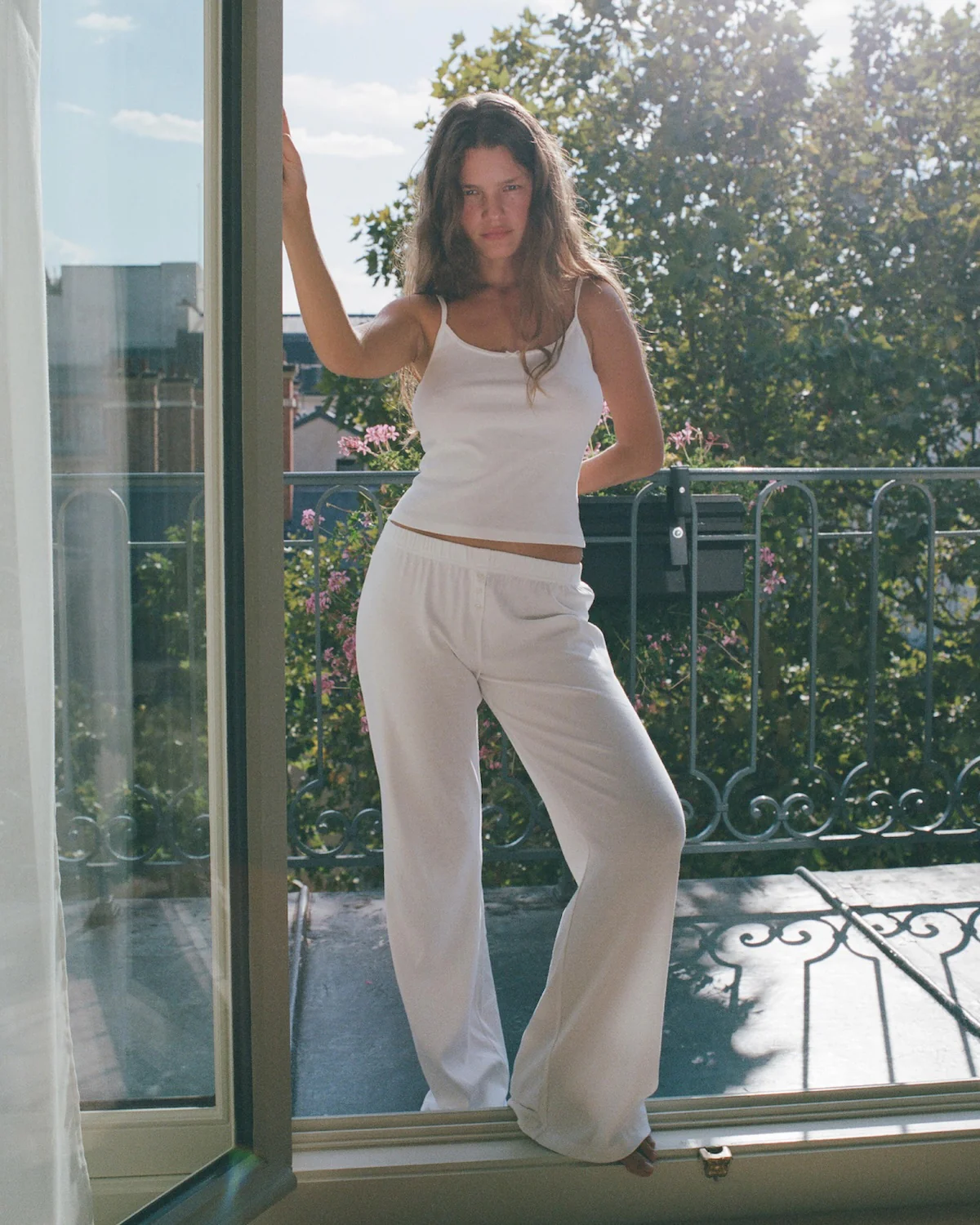 The Pant: Cotton Jersey White - Image 3