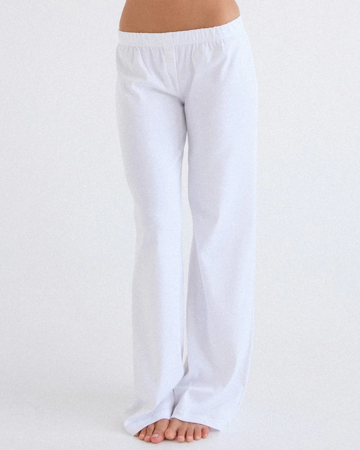 The Pant: Cotton Jersey White - Image 4
