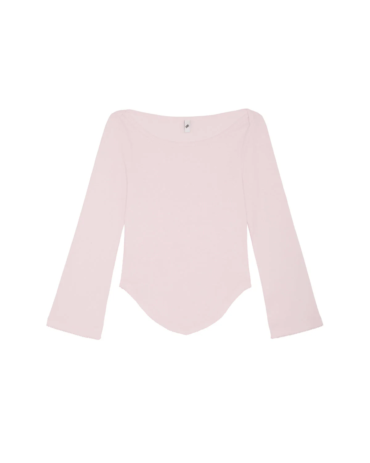 The Rina Long Sleeve: Cotton Jersey Baby Pink - Image 3