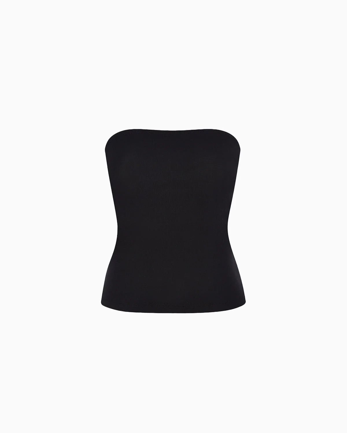 The Tube Top: Cotton Jersey Black
